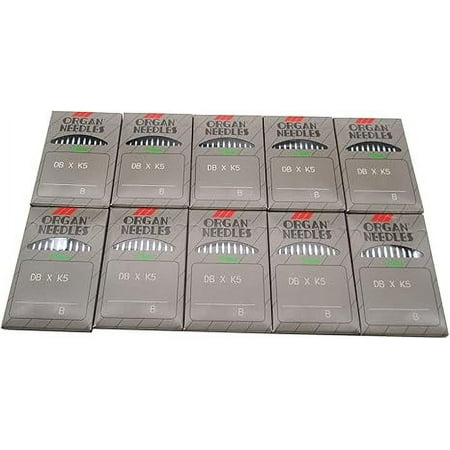 Teamwork ORGAN NEEDLE - 100 Organ DBXK5 Ball Point Needles Compatible with Tajima Barudan SWF Industrial Embroidery Machines (Size 100/16)