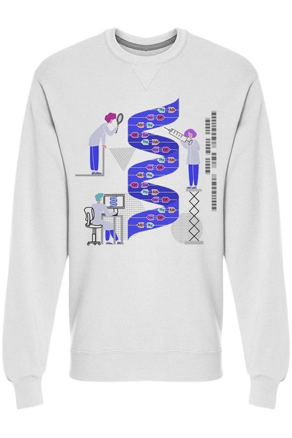 Teamwork Of Genetic Engineering Sweatshirt Men -Image by Shutterstock, Male XX-Large