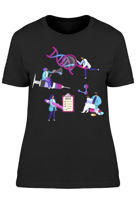 Teamwork Of Scientifics T-Shirt Women -Image by Shutterstock, Female Large