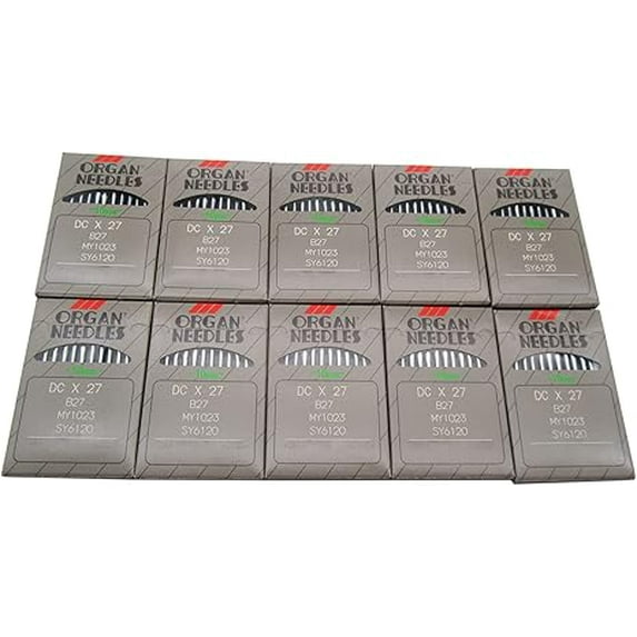 Teamwork Organ Needle - 100 Organ B27 DCX27 Overlock Serger Sewing Machine Needles (100PCS ORGAN-DCX27 18/110)