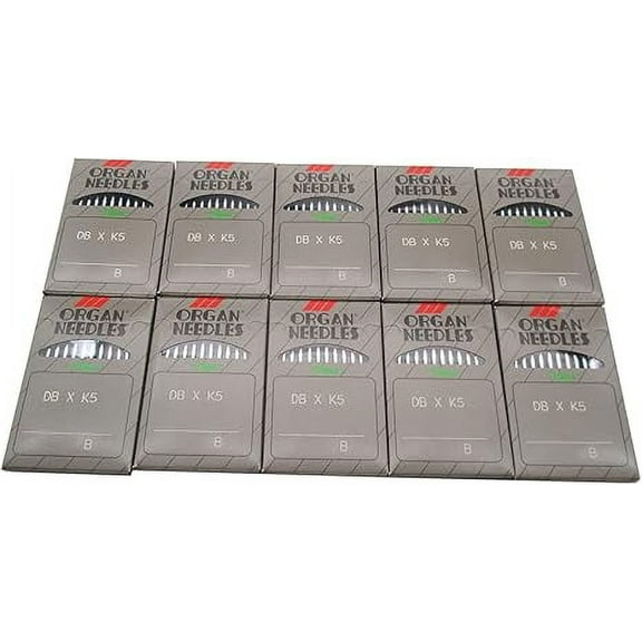 Teamwork Organ Needle - 100 Organ DBXK5 Ball Point Needles Compatible with Tajima Barudan SWF Industrial Embroidery Machines (Size 70/10)