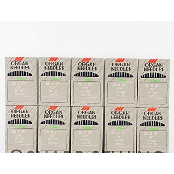 Teamwork PUMICHA Needles Supplies for 100 O.R.G.A.N B-27 Size#16/100 O.V.ER.LO.C.K S.E.R.G.E.R Needles DCX27 for Sewing Machine.