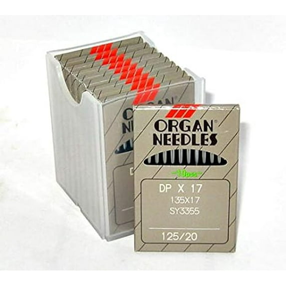 Teamwork PUMICHA Needles Supplies for 100 O.R.G.A.N135X17, DPX17#20 Industrial Sewing Machine Needles fits Walking Foot for Sewing Machine.