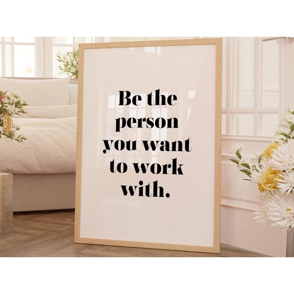 Teamwork Quote Art Print Workplace Positivity, Unframed Paper Poster 11x14in