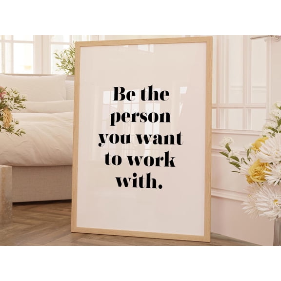 Teamwork Quote Art Print Workplace Positivity, Unframed Paper Poster 8x10in