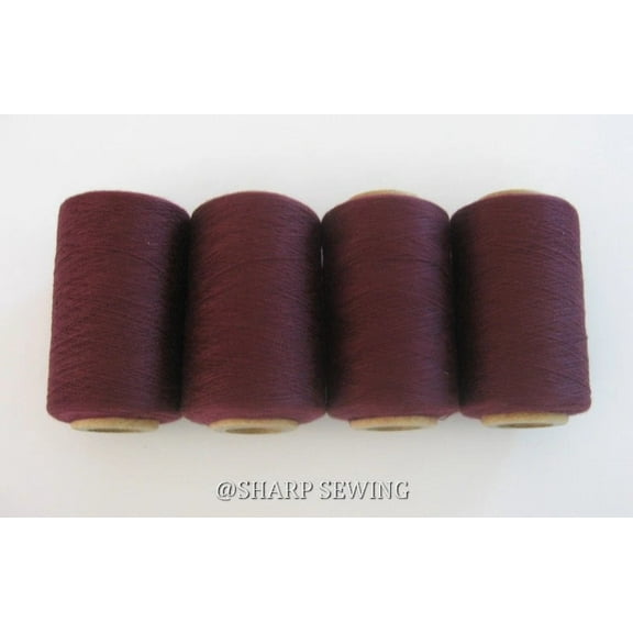 Teamwork SANGRIA #650 SPUN POLYESTER SERGER & QUILTING THREAD 4 TUBES 1000 YDS. EACH