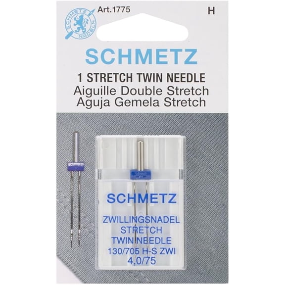 Teamwork SCHMETZ Euro-Notions Twin Stretch Machine Needle, 4/75-Inch
