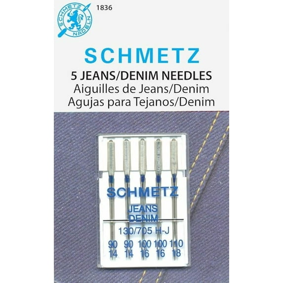 Teamwork SCHMETZ Jeans (130705 H-J) Household Sewing Machine Needles - Carded - Assortment