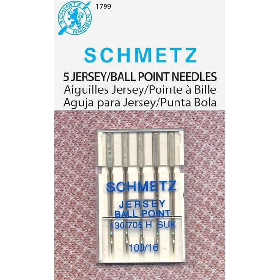 Teamwork SCHMETZ Jersey (130/705H SUK) Sewing Machine Needles - Carded - Size 100/16