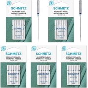 Teamwork SCHMETZ Microtex Sharp Sewing Machine Needles - Quilting & Topstitching Supplies, Size 60/8, Box of 100 Needles