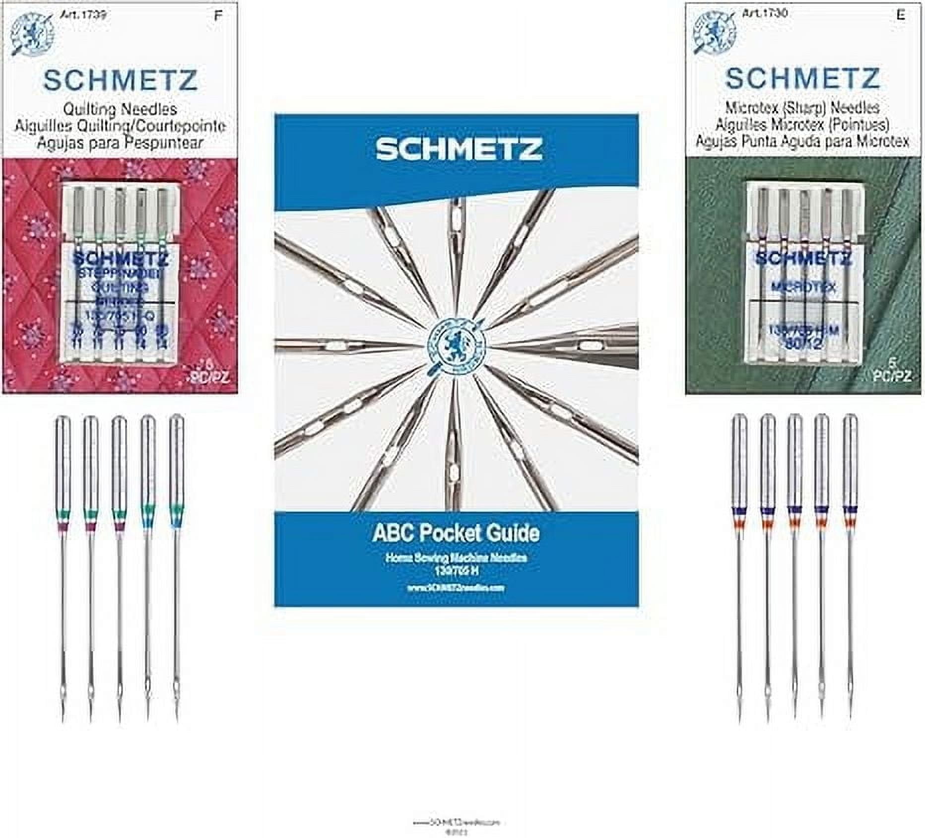 Teamwork SCHMETZ Quilting and Microtex Sewing Machine Needle Combo Pack
