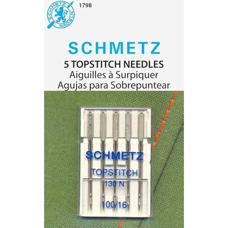 Teamwork SCHMETZ Topstitch (130 N) Sewing Machine Needles - Carded - Size 100/16