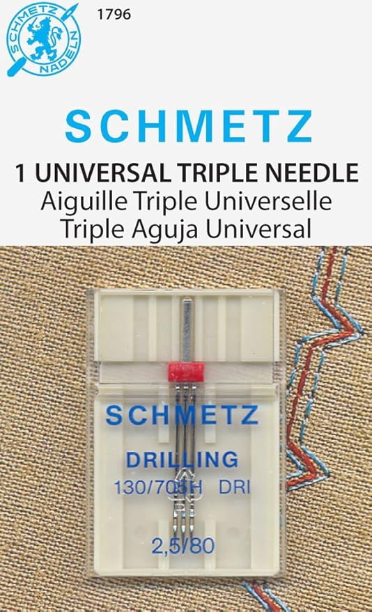 Teamwork SCHMETZ Triple (130/705 H DRI) Sewing Machine Needles - Carded ...