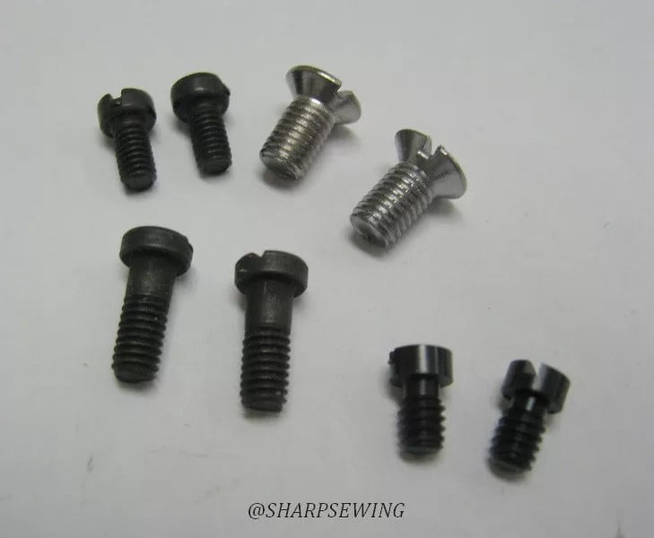 TOPINCN Industrial Sewing Machine Screw Kit - Multiple Metal Fasteners With Storage Box For Easy Replacement