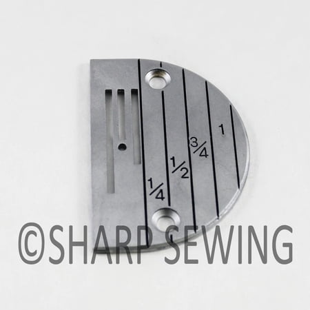 Teamwork SINGLE NEEDLE DROP FEED NEEDLE PLATE #12482LGW FOR LONG STITCH GENERAL WORK