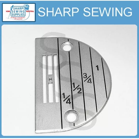 Teamwork SINGLE NEEDLE DROP FEED NEEDLE PLATE #147158LG for FINE and PERMANENT PRESS WORK