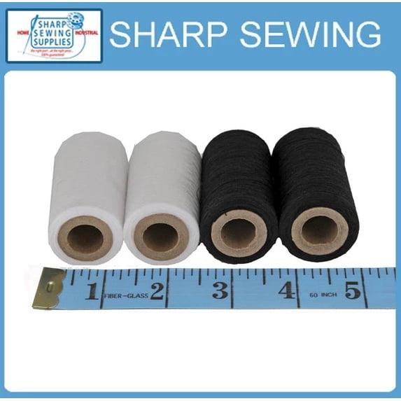 Teamwork SPUN POLYESTER SERGER & QUILTING THREAD, BLACK & WHITE