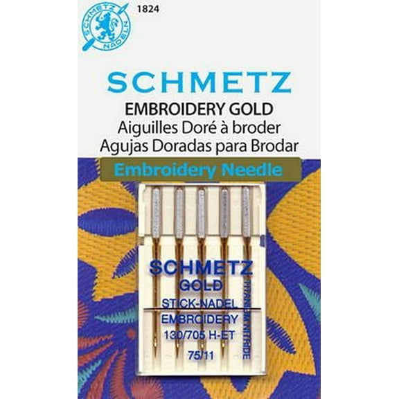 Teamwork Schmetz Gold Embroidery 5Pk. Sz.11/75