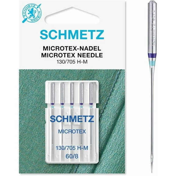 Teamwork Schmetz Microtex Sharp Machine Sewing Needles Package of 5