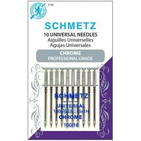 Teamwork Schmetz Size Needle Chrome Universal Sz 100/16 10pc