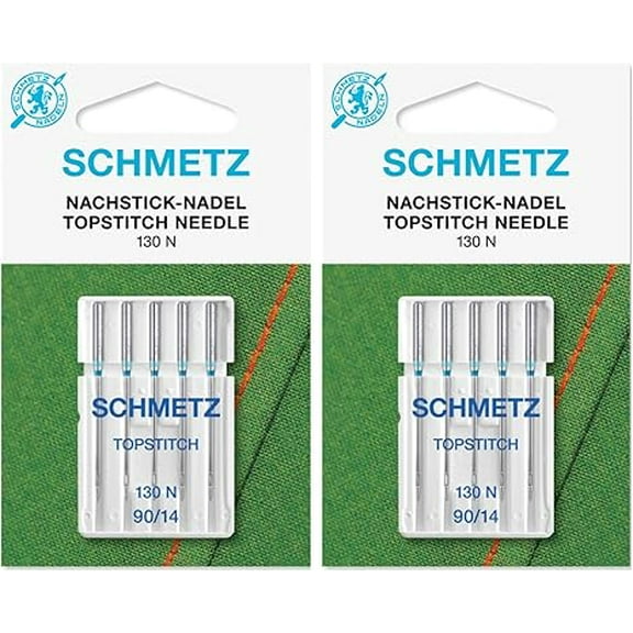 Teamwork Topstitch Machine Needle-Size 90/14 5/Pkg (2 Pack)