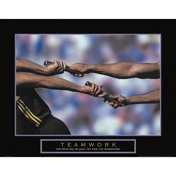 Teamwork - Track and Field Poster Print by Unknown Unknown