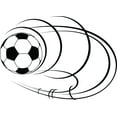 thumbnail image 1 of Teamwork Wall Decal Sports Soccer Ball Field Kick Run Positive Exercise Bedroom Decoration for Kids Boys and Girls - Size: 26 In x 26 In, 1 of 3