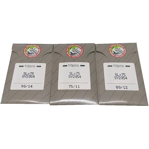 Teamwork YICBOR Home Overlock/Serger Sewing Needle SY2054 SLx75, Size75/11,Size80/12,Size90/14 for Pfaff Hobbylock 756