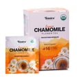 thumbnail image 1 of Teaniru, Pure Chamomile Flower Tea - 16 Individual Sachets | For Good Sleep & Healthy Digestion | Rich in Antioxidants & Minerals | Your Superherb Cup for Night time | Certified by USDA Organic, 1 of 5