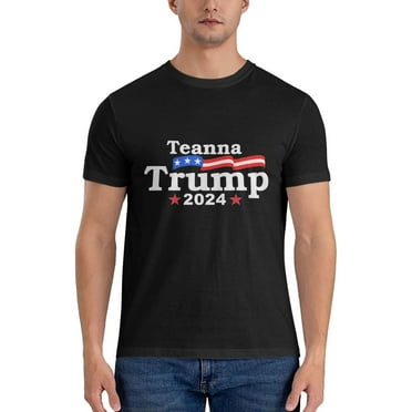 Teanna Trump 2024 Men's T-Shirt Classic Short Sleeve Crewneck Tees The New Cotton Shirt