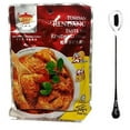 thumbnail image 1 of Teans Gourmet Malaysian Traditional Cuisine Tumisan Rendang Paste for Rendang (meat) (1 Pack) Plus NineChef Brand Golden Heart Ice Tea Coffee Long Handel Spoon, 1 of 2