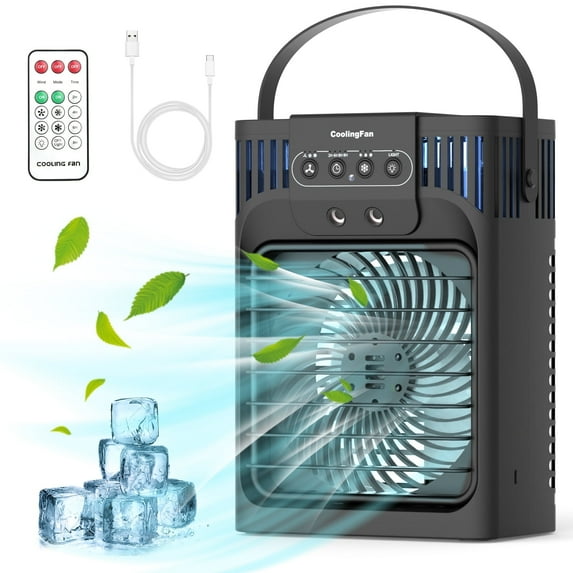 Teanyotink Portable Air Conditioner, Black