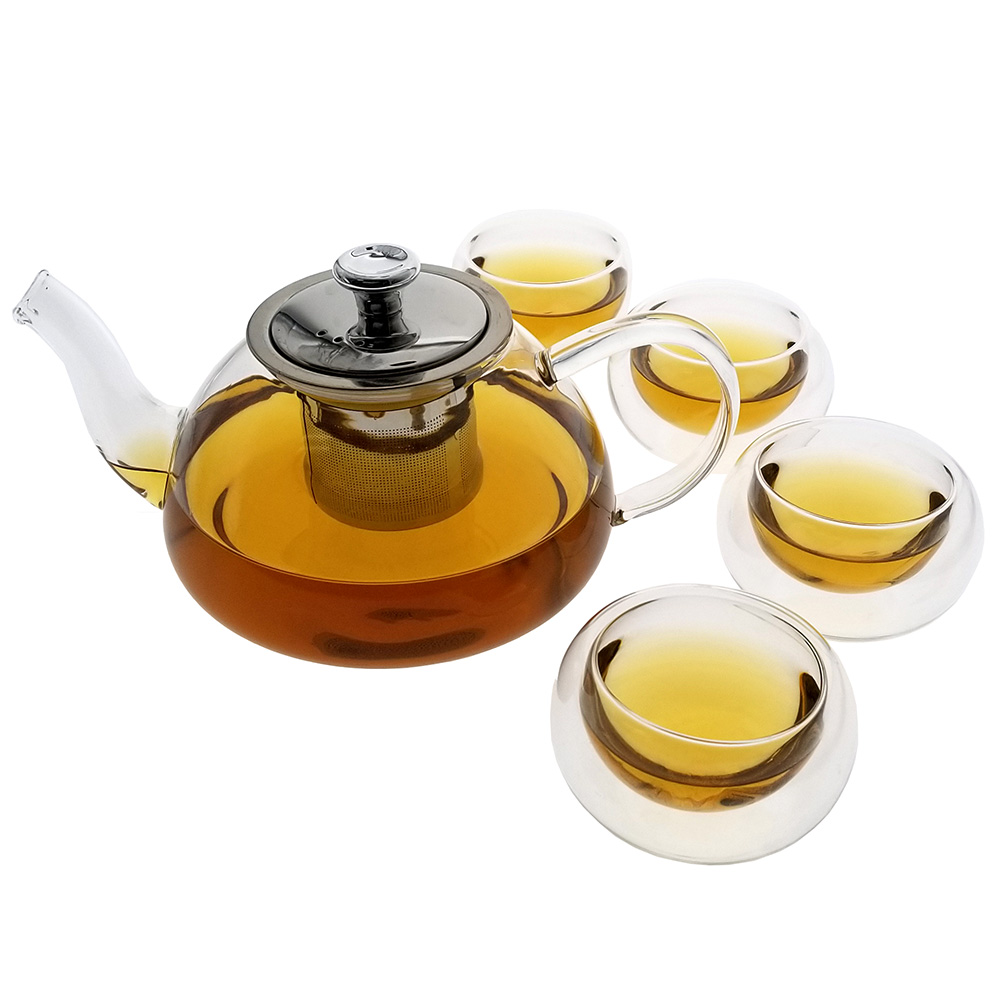Teaology Infuso Borosilicate Infusion Teapot and Glass Set - image 1 of 4