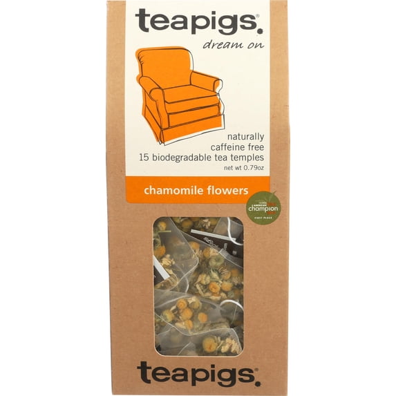 teapigs Chamomile Flowers Tea 15 Count