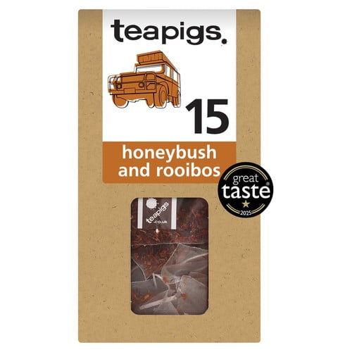 Teapigs Honeybush & Rooibos Tea Bags 15's, British Import (Pack of 3)