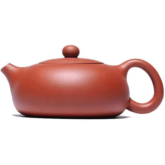 Teapot 6.7Oz Chinese Yixing Zisha Clay Xishi Pot Zhu Mud Kungfu Kettle Ball Hole Filter Loose Tea