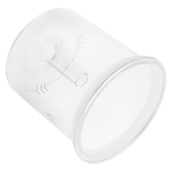 NIAIZEK Glass Tea Infuser with Transparent Body and Removable Filter, Round Design for Home and Office Use, 1 Piece