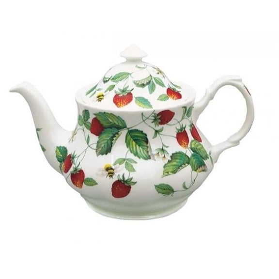 Teapot - Alpine Strawberry - Bone China - Exquisite Craftsmanship