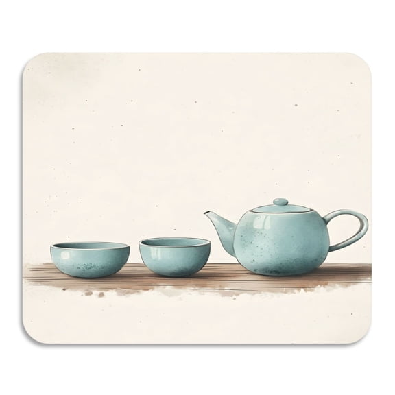 Teapot Diatomaceous Earth Water Absorbent Mat, Anti-Slip Rubber Backing, 15.7" x 11.8"