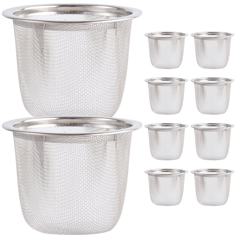 Teapot Filter Liner Loose Leaves Cup Strainer Steeper Basket Strainers