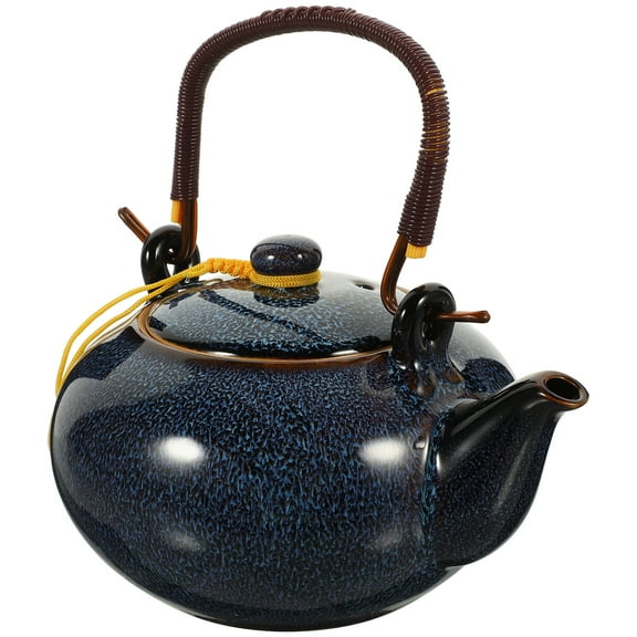 Teapot Handle Pot Kettle Hand Held Pot Porcelain Tea Pot Ceramics Water Home Teapot Ceramic Tea Maker