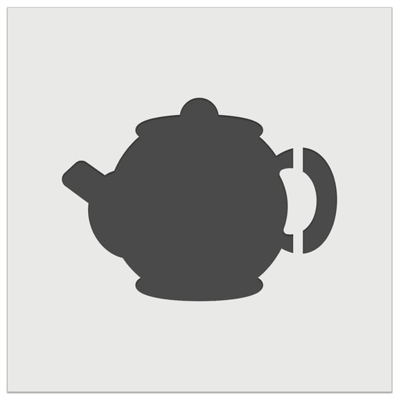 Teapot Kettle Solid DIY Cookie Wall Craft Stencil - 4.5 Inch