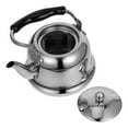 thumbnail image 1 of Teapot Stainless Steel Coffee Server Stove Top Kettle Stainless Steel Teapot Silver 18.00X17.00X13.00CM, 1 of 6