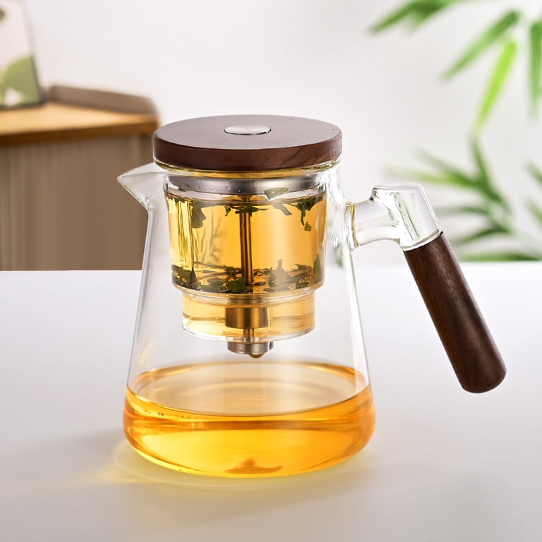 Théière En Verre Avec Infuseur Amovible - Résistante à La Chaleur (Kungfu Tea) - Design élégant Pour Maison/bureau