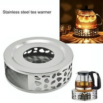Teapot Warmer 430 Stainless Steel Hollow Design Coffee Pots Candle Base Stand For Household Glass Teapot Tea Stove Milk Warmer