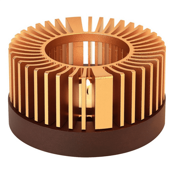 Teapot Warmer, Aluminum Alloy & Wood Tea Warmer, for Heating Tea, Coffee, Milk, Food Indoors and Outdoors Small