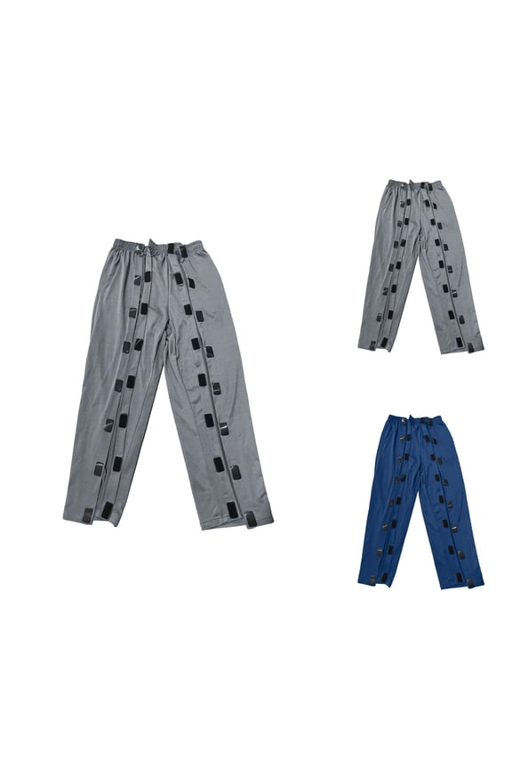 Tear Away Pants for Men Wide Leg Breakaway Sweatpants Open Bottom Easy Open Side Rip Off Pants with Pockets Trousers