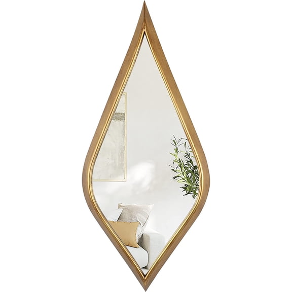 Tear Drop Mirrors, Asymmetrical Wall Mirror,Irregular Mirror Wall Decor,Entryway Mirror for Wall 15.5" x35.5"