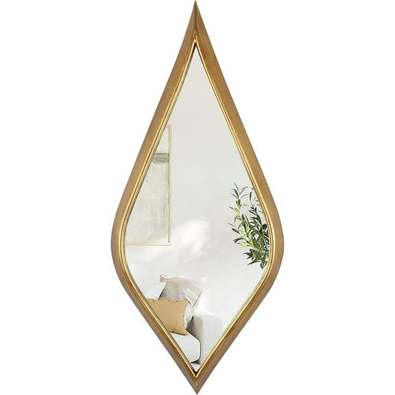 Tear Drop Mirrors, Asymmetrical Wall Mirror,Irregular Mirror Wall Decor,Entryway Mirror for Wall 15.5" x35.5"