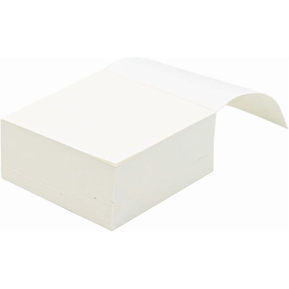 Tear Off Memo pad 3"x 3" Non Sticky Notes Creamy Notepad Tearable 50gsm Thin Memo Paper Pads 400 Sheets Blank Square Note Cube for Taking Notes Reminders (White, 3"x 3")